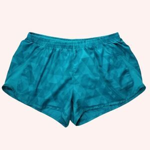 Nike Running Shorts Blue Green Aqua Women's Training and Workout Size L
